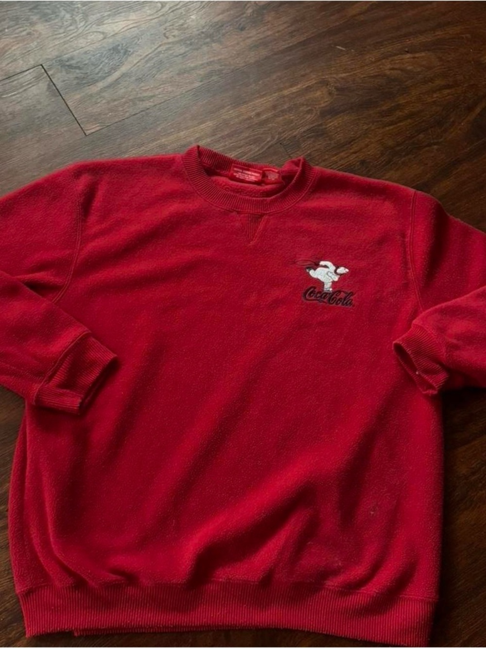 Coca Cola Red Crewneck Sweatshirt with Polar Bear Logo